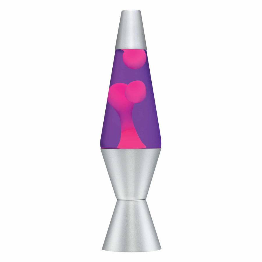 14.5" LAVA LAMP - PINK/PURPLE/SILVER Set