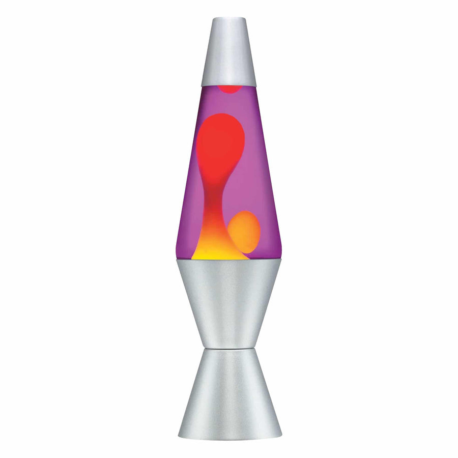 14.5" LAVA LAMP - YELLOW/PURPLE/SILVER Set
