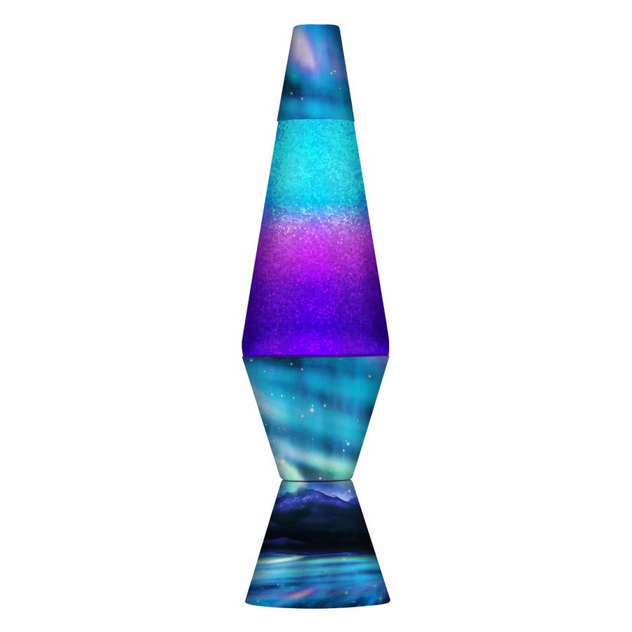 14.5" LAVA LAMP COLORMAX NORTHERN LIGHTS - GLITTER Bundle