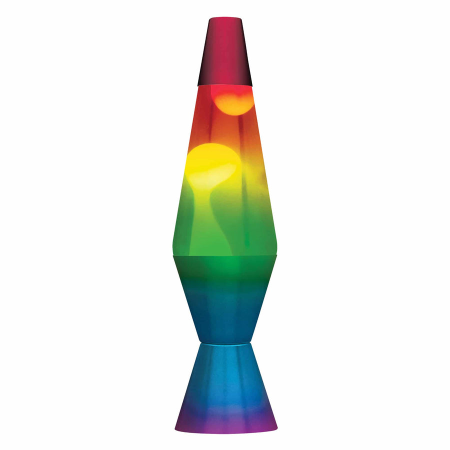 14.5" LAVA LAMP RAINBOW - WHITE/CLEAR/TRICOLOR Pack