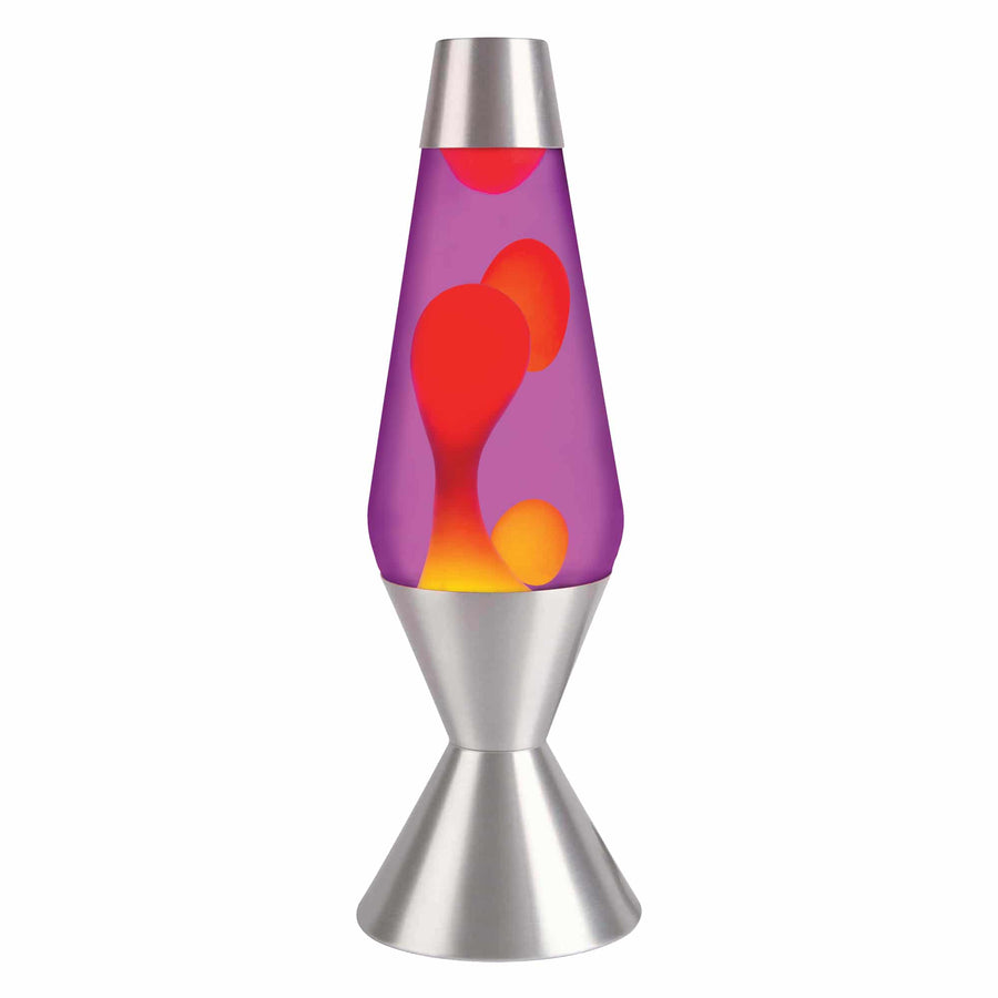 16.3" LAVA LAMP - YELLOW/PURPLE/SILVER Bundle